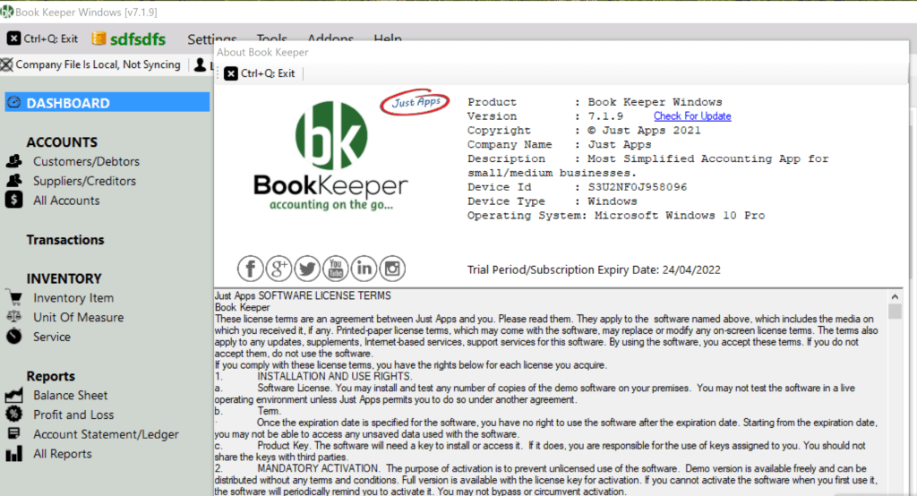 Book Keeper V7.1.9 Crack Book Keeper V7.1.9 Crack