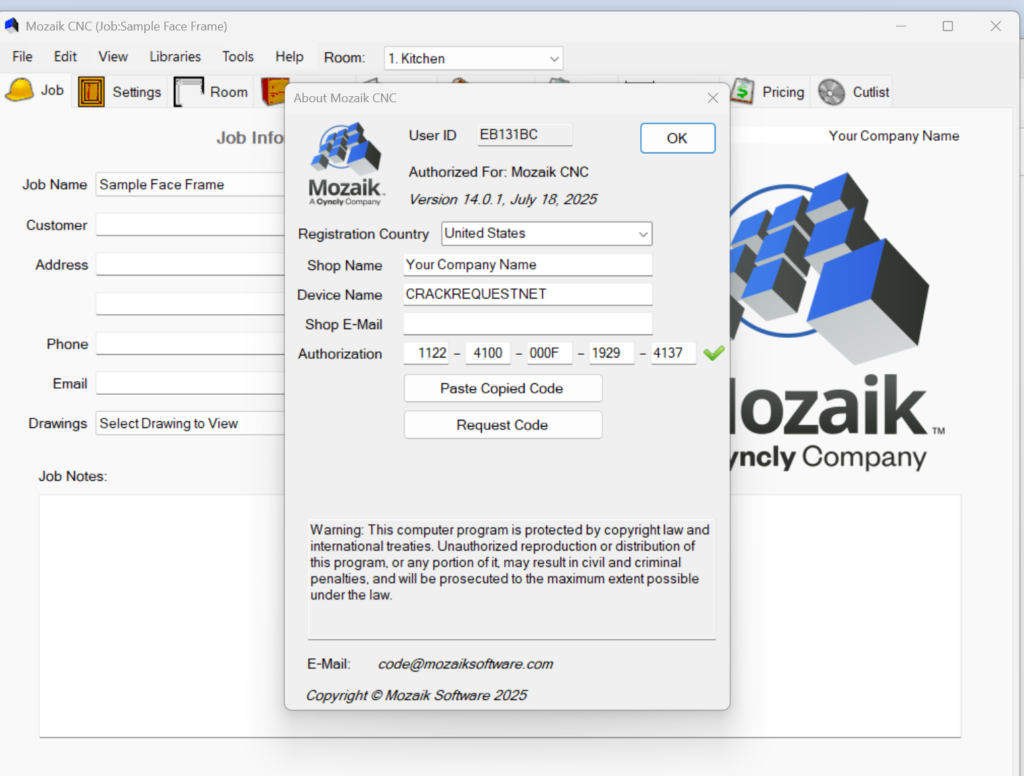 Mozaik cnc 14 crack