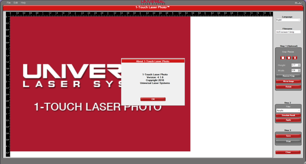 1-touch laser photo crack